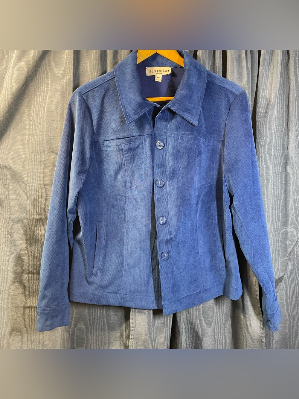 Southern Lady Cobalt Corduroy Blazer Size 12P
